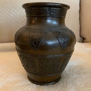 Elegant Brown Decorative Vase